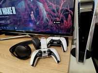 PlayStation 5 825GB, digital, dwa pady, słuchawki Sony, remote play