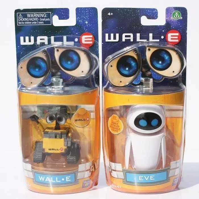 Zestaw 2 figurek Wall-e i Ewy. Zabawki oparte na kreskówce WALL-E