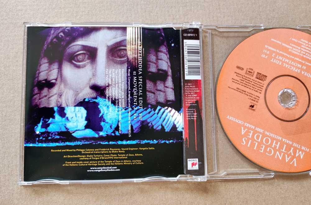 Vangelis – Mythodea (Music For The NASA Mission: 2001 Mars Odyssey) CD