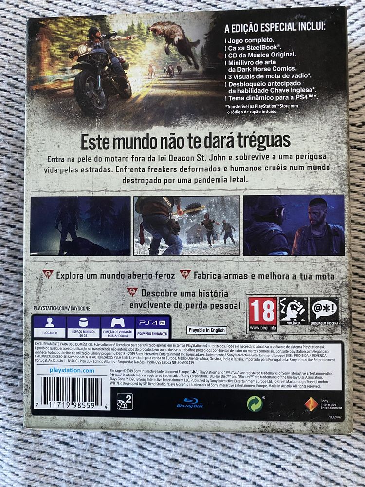 Days Gone PS4 Edição Especial