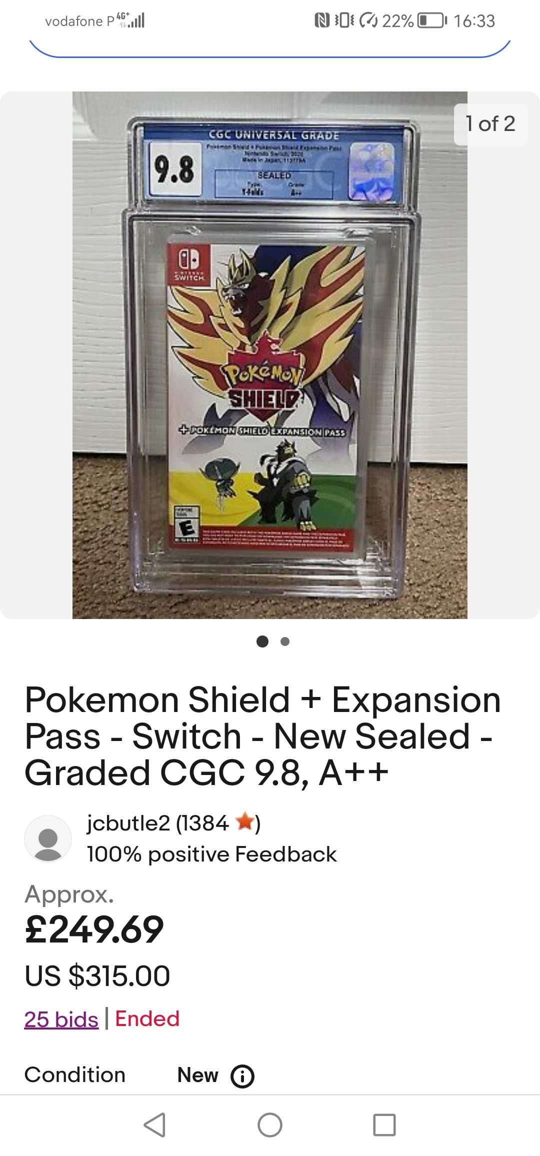 Pokemon Sword + Expansion Pass (Selado) Nintendo Switch