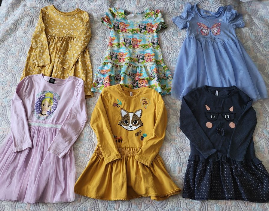 Paka 36 sztuk ubrań dla dziewczynki 110 116 h&m zara Smyk Coccodrillo