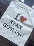Torba tote bag Ryan gosling beige serce heart