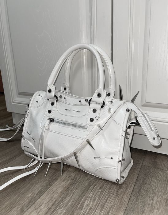Сумка opium punk, кастомная сумка, сумка с пирсингом, city bag type