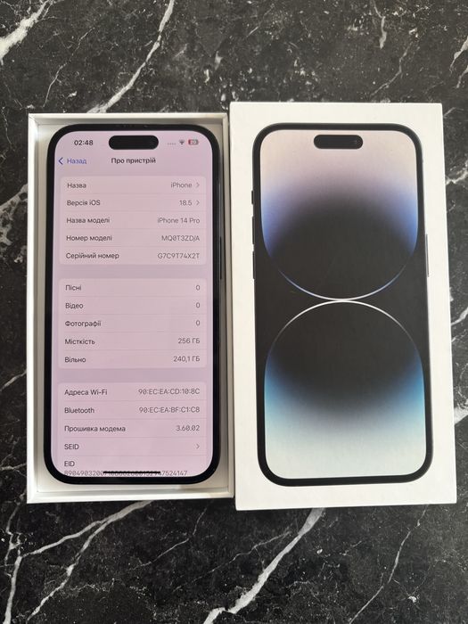 Iphone 14 pro 256 gb space black