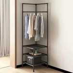Кутова вішалка з полицею для взуття Corner coat rack
