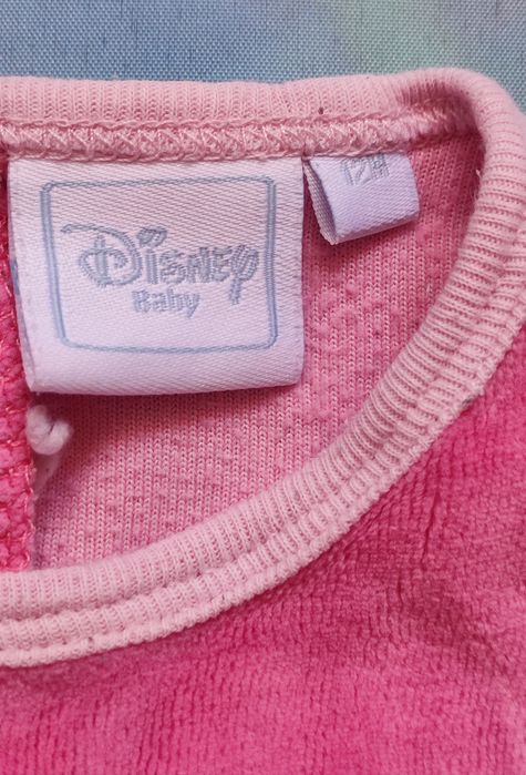 Disney Pajac Piżama Rampers Śpiochy z klapą na pupie r. 12mies