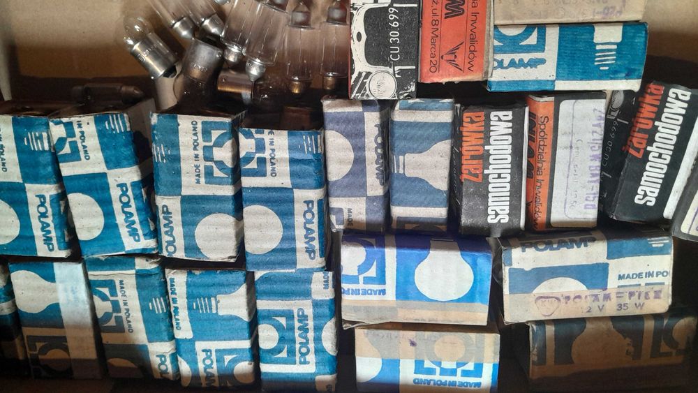 Zestaw żarówek prl 24v 12v 6v dla rolnictwa zetor ursus bizon