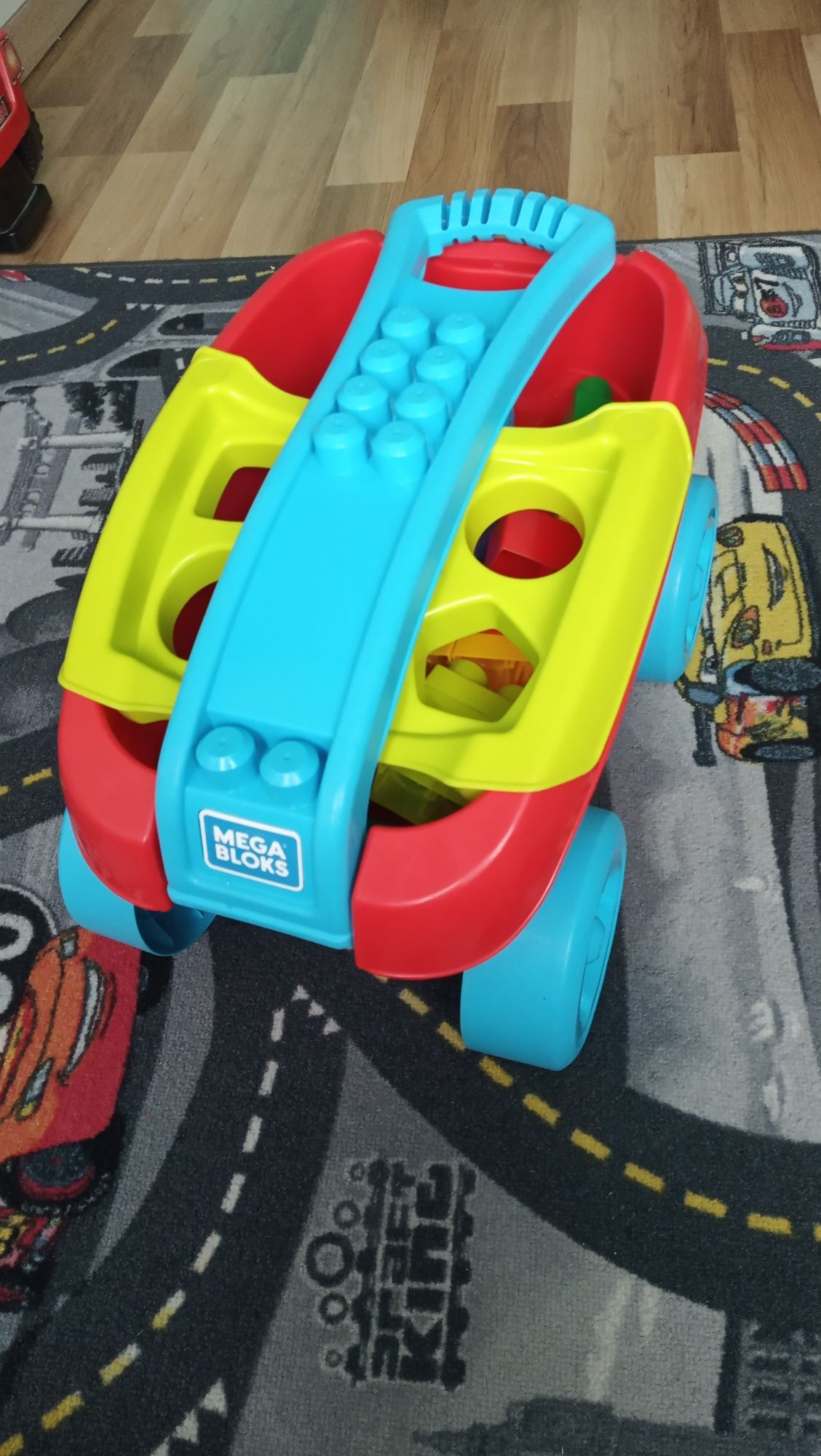 Wózek z klockami mega bloks, sorter