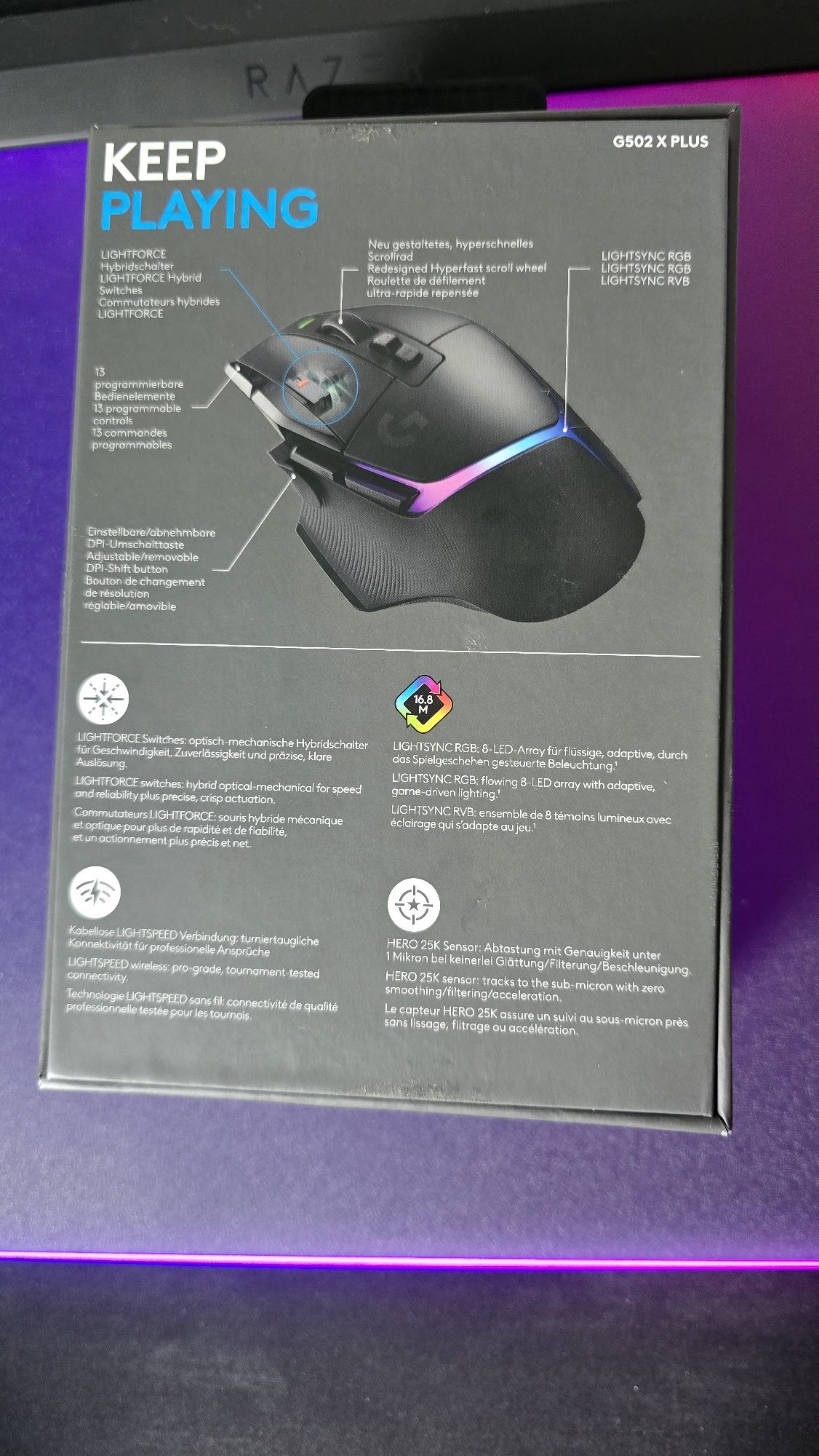 Myszka logitech G502 X Plus Gwarancja