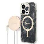 Zestaw Guess GUBPP14LHMEACSK Case+ Charger iPhone 14 Pro 6,1"