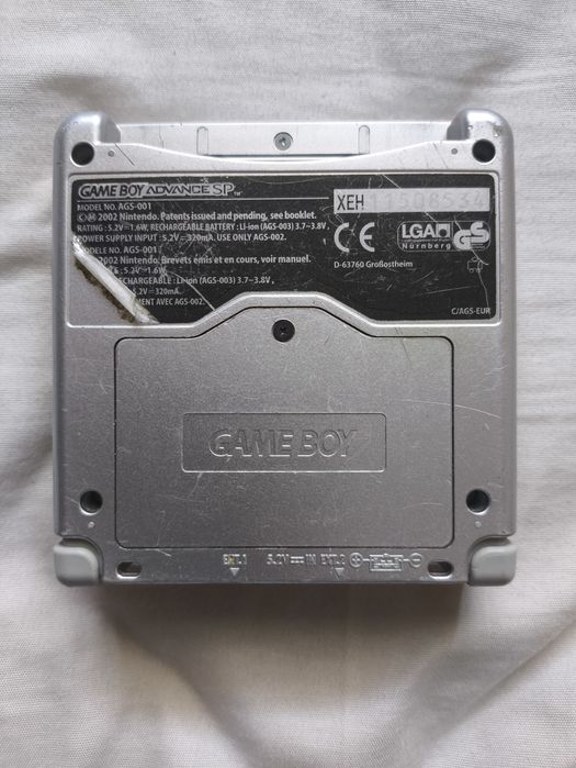 Gameboy Advance SP (001) Cinza