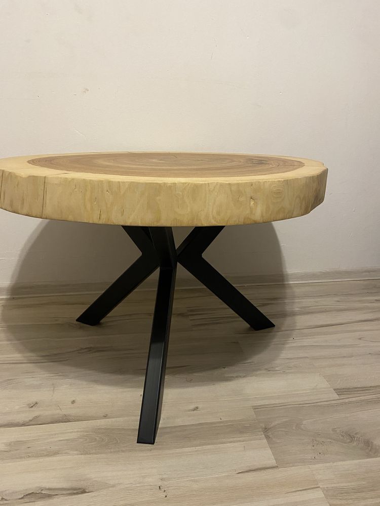Stół stolik jesionowy blat