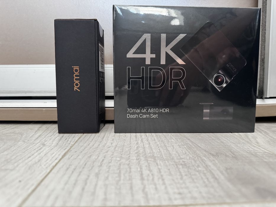 Відеореєстратор 70mai Dash Cam 4K A810+задня камера+парк.кабель