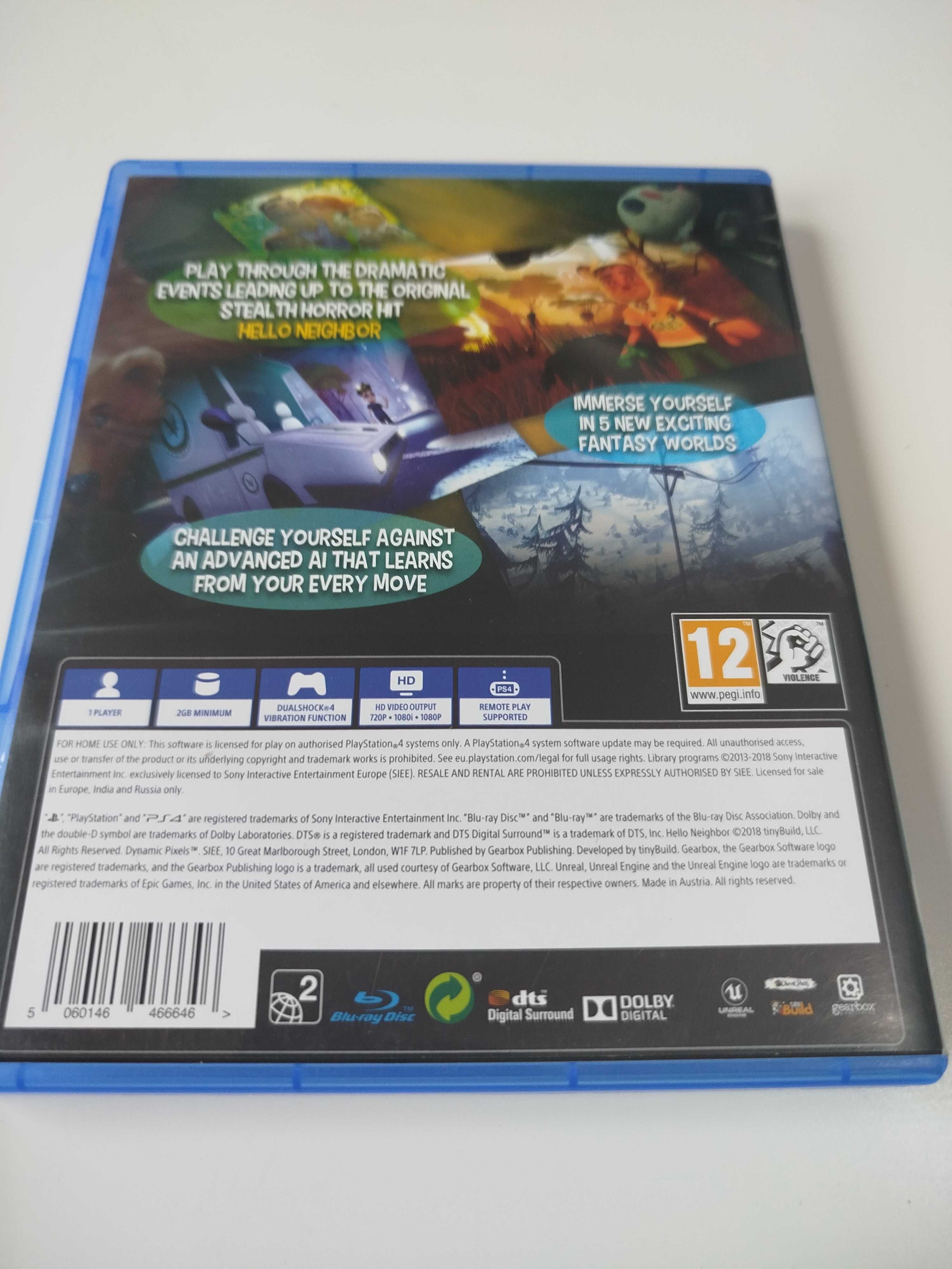 Sprzedam grę Hello neighbor hide & seek na ps4
