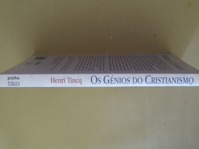Os Génios do Cristianismo de Henri Tincq - 1ª Edição