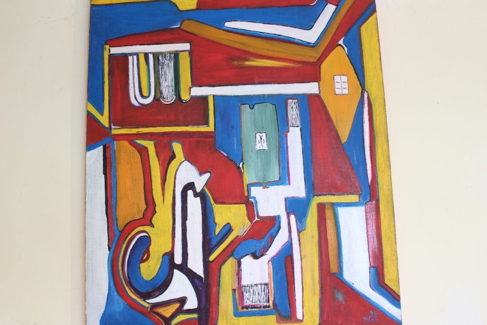 Pintura João Vilas Óleo sobre Tela A Casa 1998