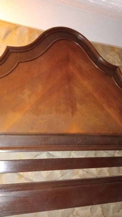 Cama de casal rustica