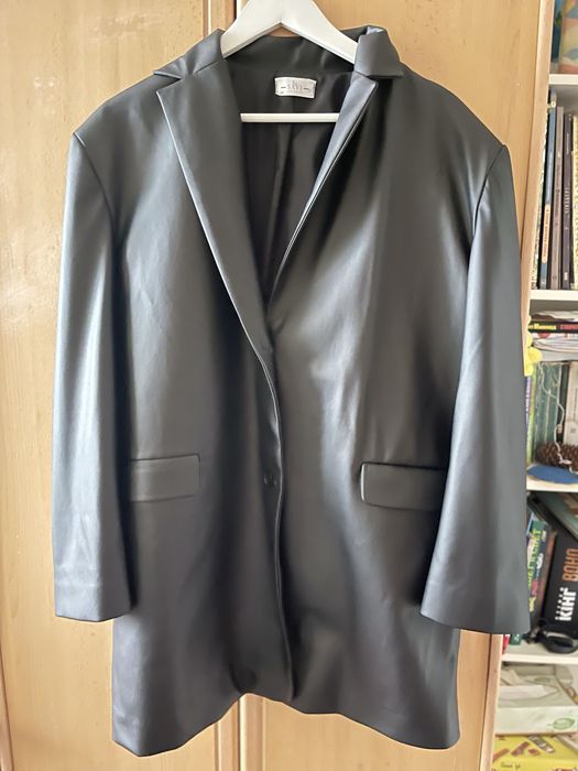Женский пиджак ( жакет)  из экокожи 52-54 размер