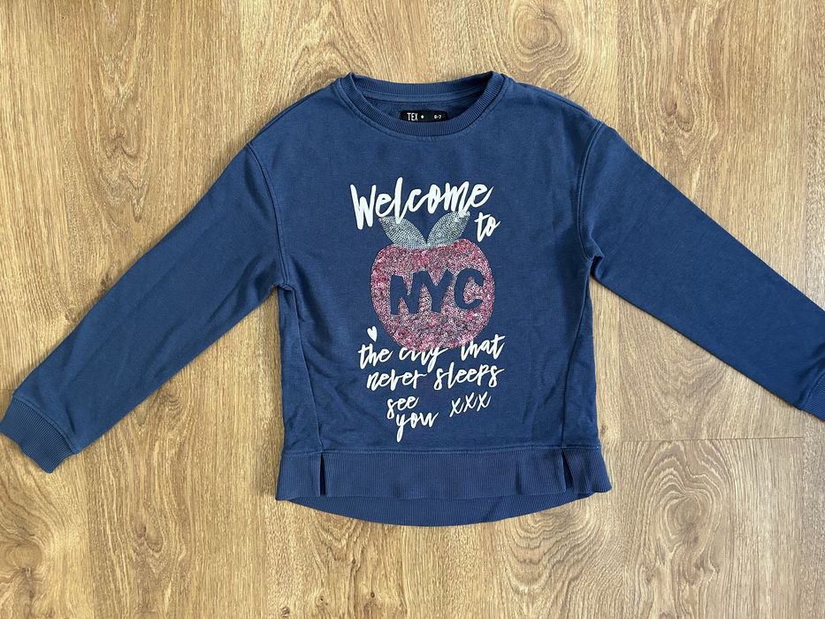 Bluza Dziewczęca Granatowa Rozmiar 122