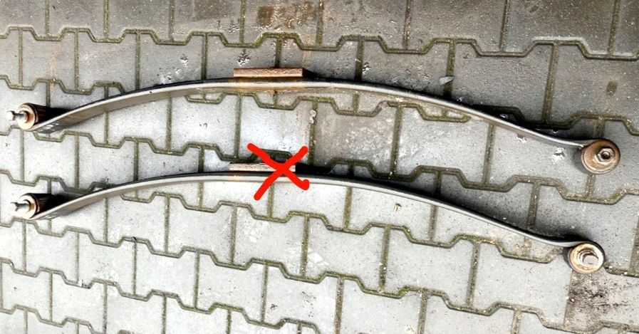 Resor tyl IVECO DAILY 35S/parą nowe amortyzatory wzmocnione tyl 2014-2