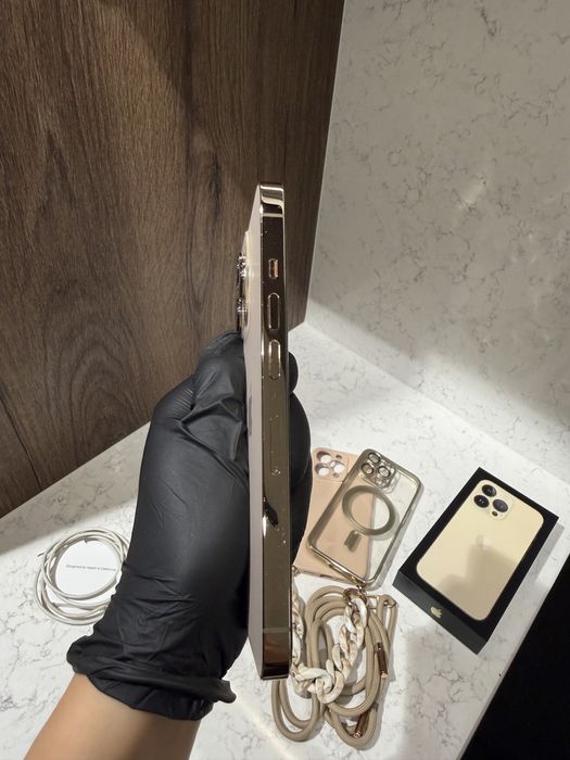 telefon smartfon Apple iPhone 13 pro 128 GB złoty gold MLVC3PM/A
