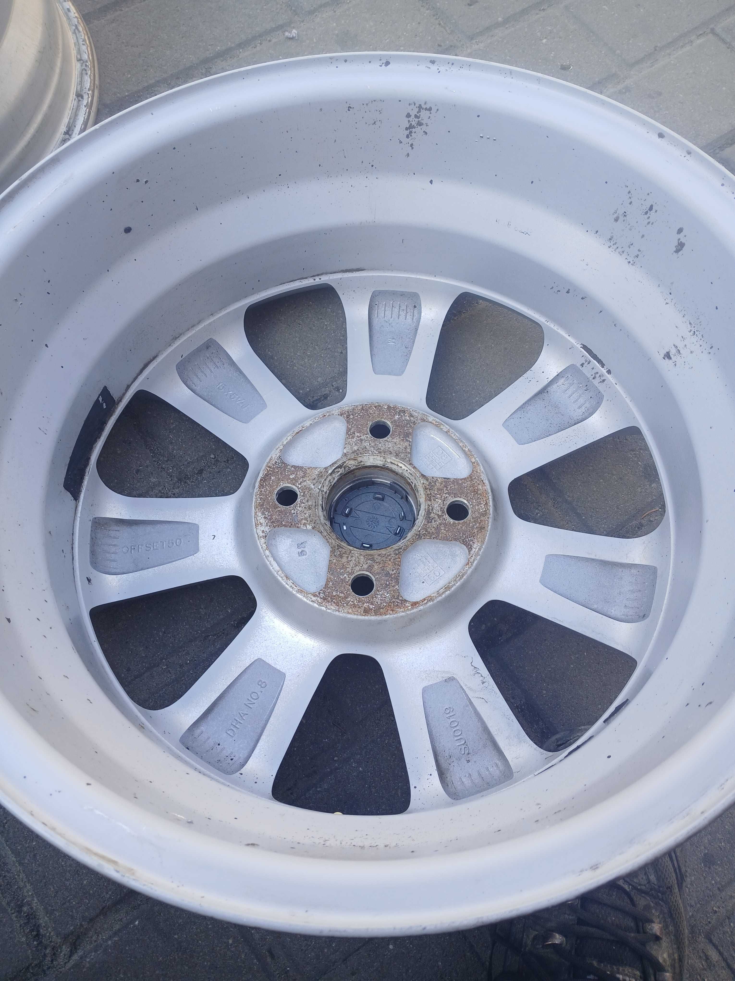 Felgi aluminiowe Opel Agila itp 4x100 5,5j15 et 50 ch 54,1 oryg