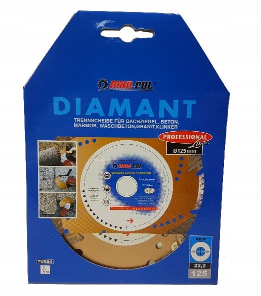 Tarcza Diamentowa 125Mm Mar-Pol Gc Kostka