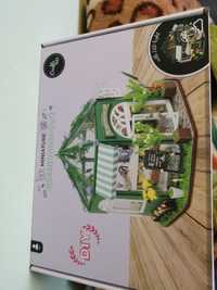 Domek miniaturowy diy green house Cafe