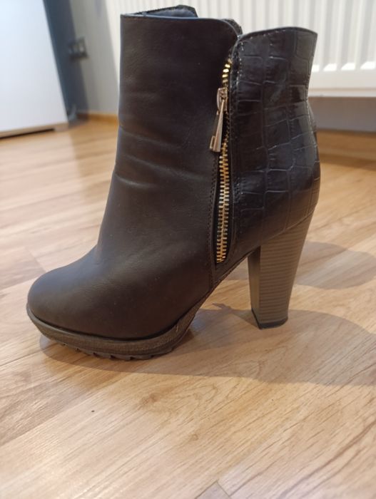 Kozaki botki brązowe 37