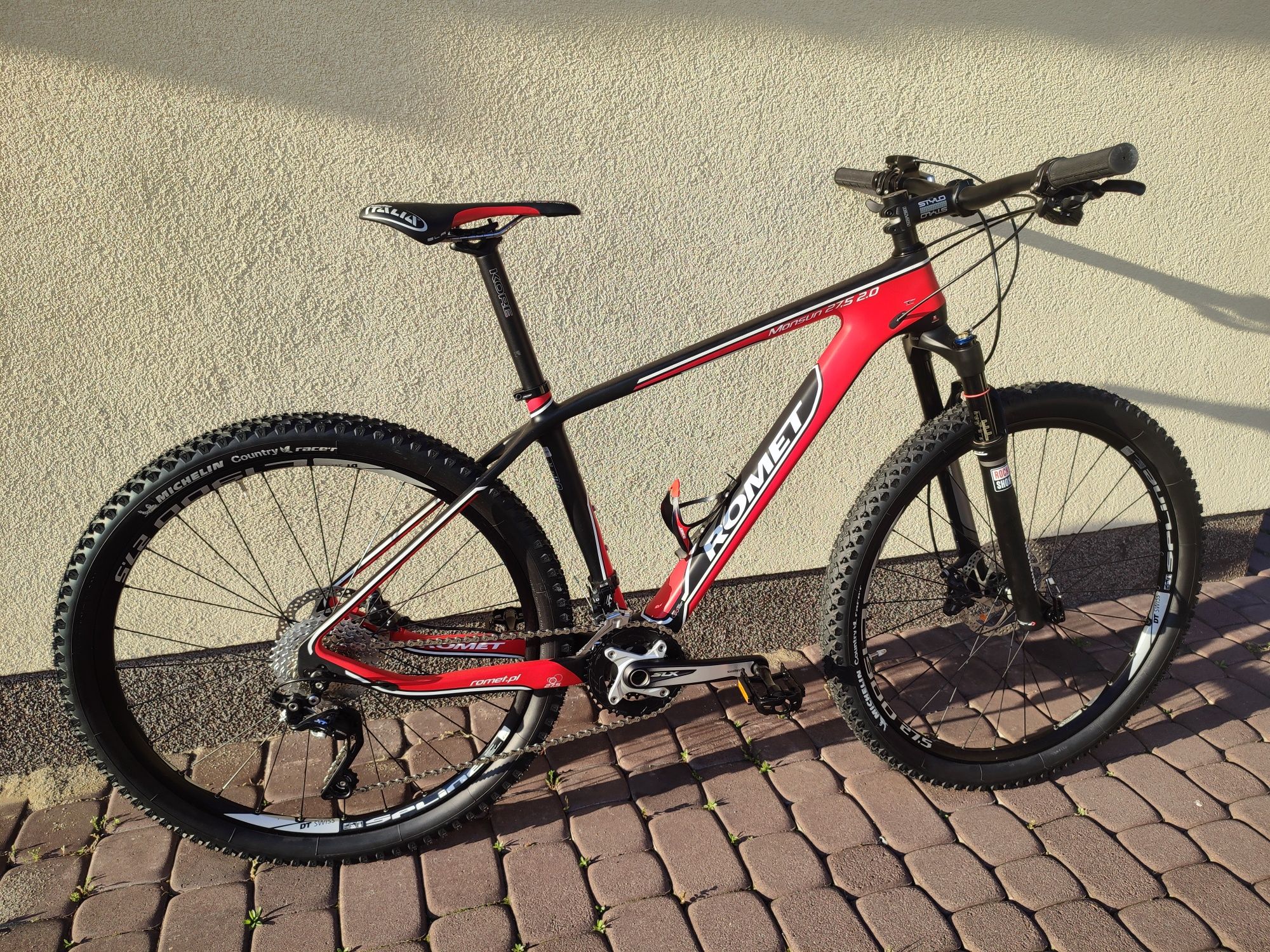 Nowy Rower Romet monsun karbonowy górski rock shox XT  SLX dt swiss