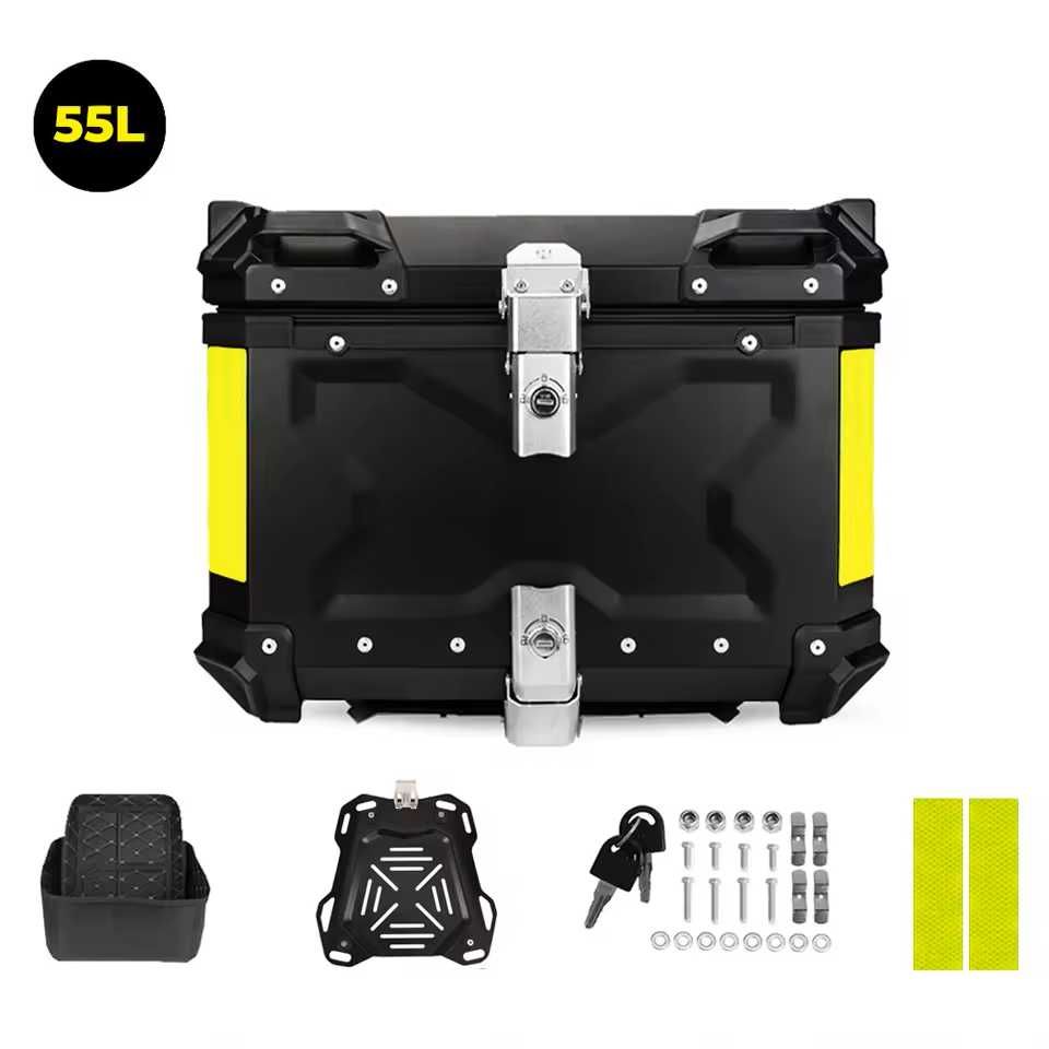 TOP CASE completas em alumínio preto e cinzento **NOVAS**