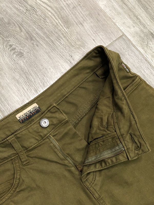 Napapijri Jeansy Męskie Khaki Logowane r. W31