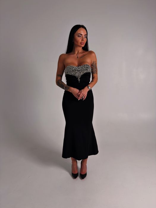 Вечернее платье в стразах