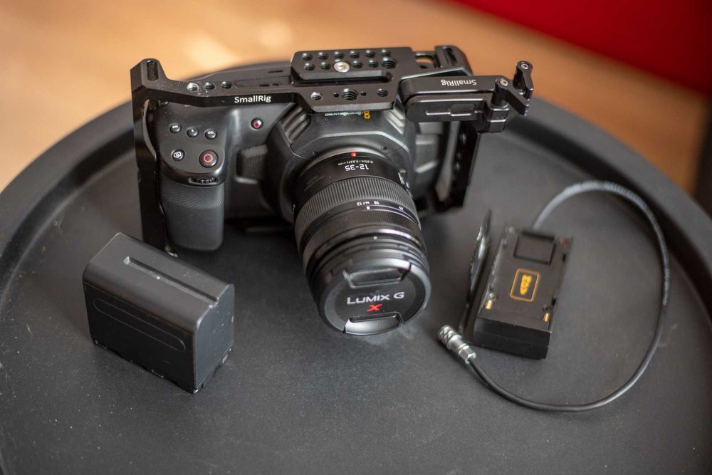 Blackmagic pocket 4k PANASONIC LUMIX G X VARIO 12-35 mm f2.8 II