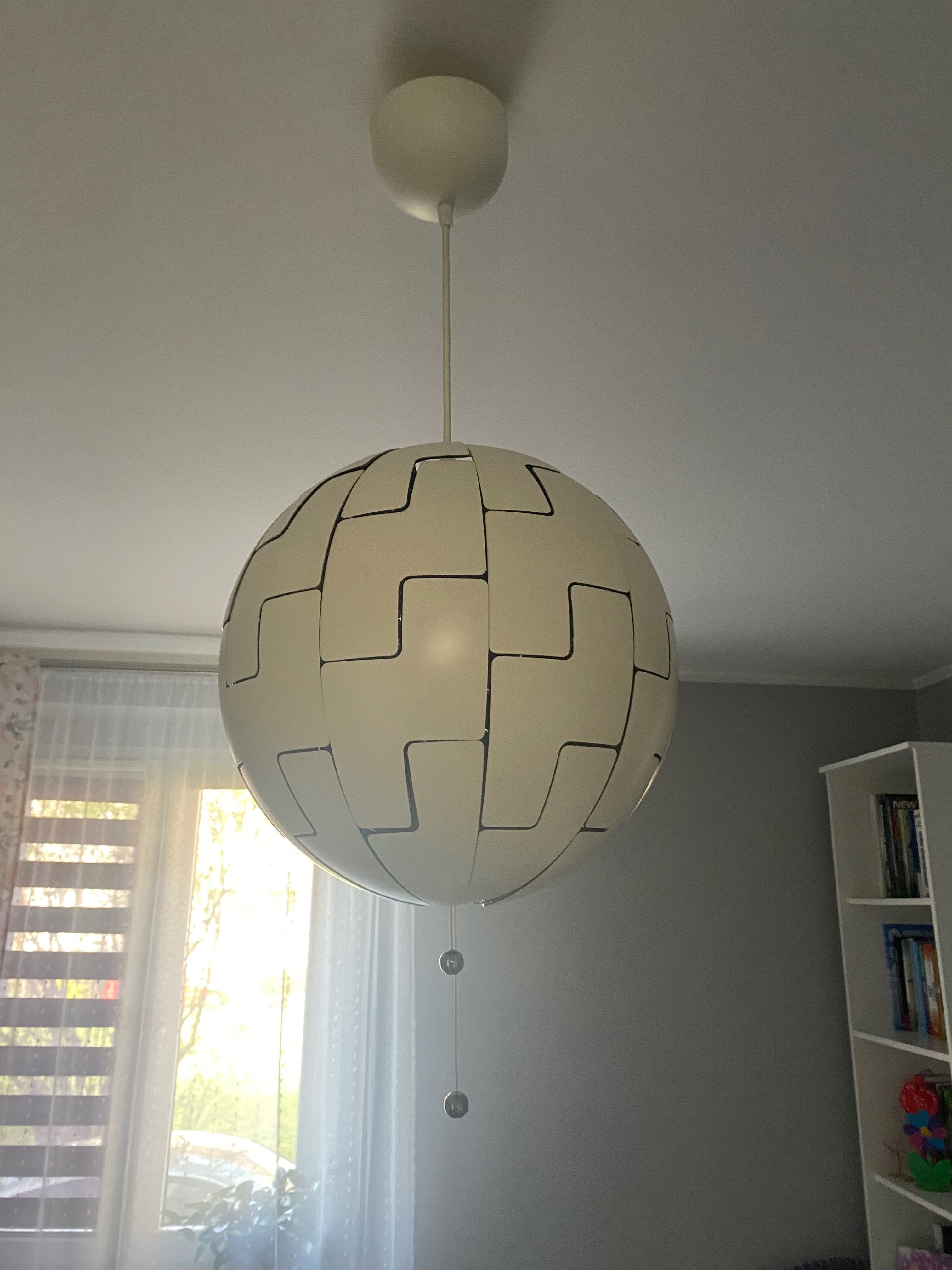 Lampa biało srebrna Ikea