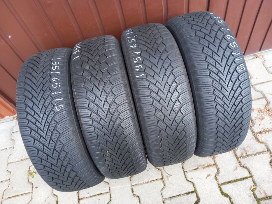 4x Opony Używane Zimowe 195/65R15 Continental