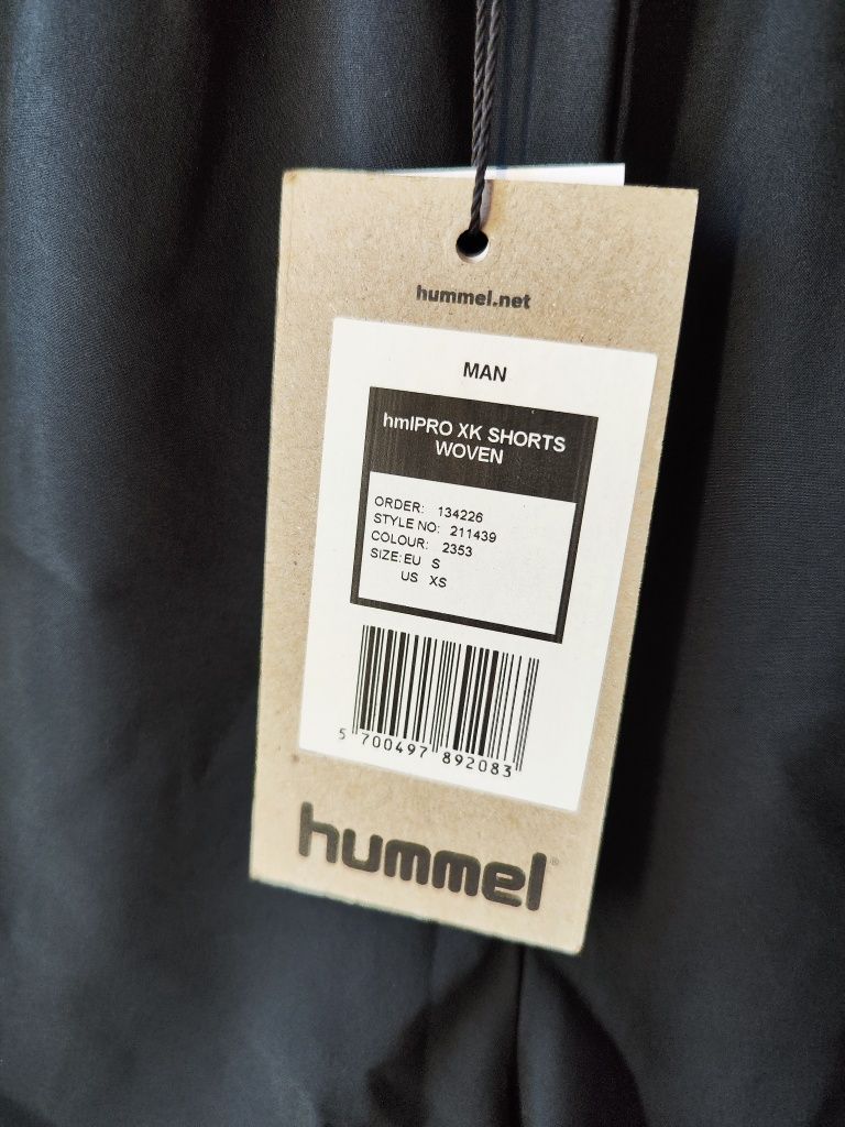 Spodenki sportowe lekkie Hummel, rozmiar S, męskie, nowe z metką, kole