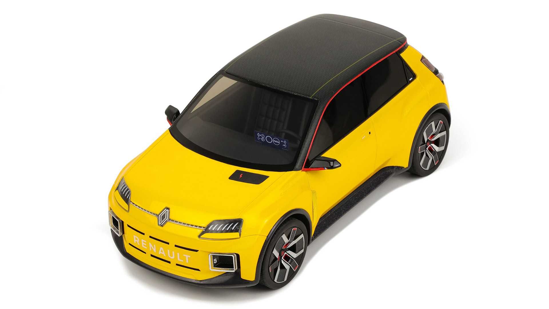 Model 1:18 Otto Renault E-Tech Electric Prototype 2021 yellow (OT406)