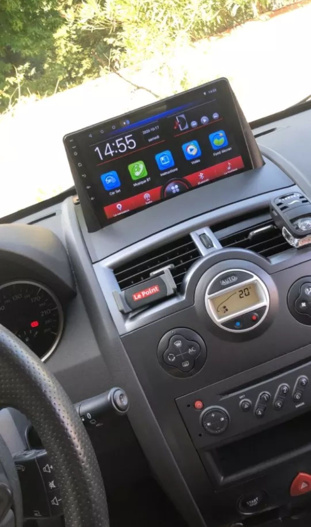 Radio Android 12 com GPS Renault megane 2 (Artigo novo)