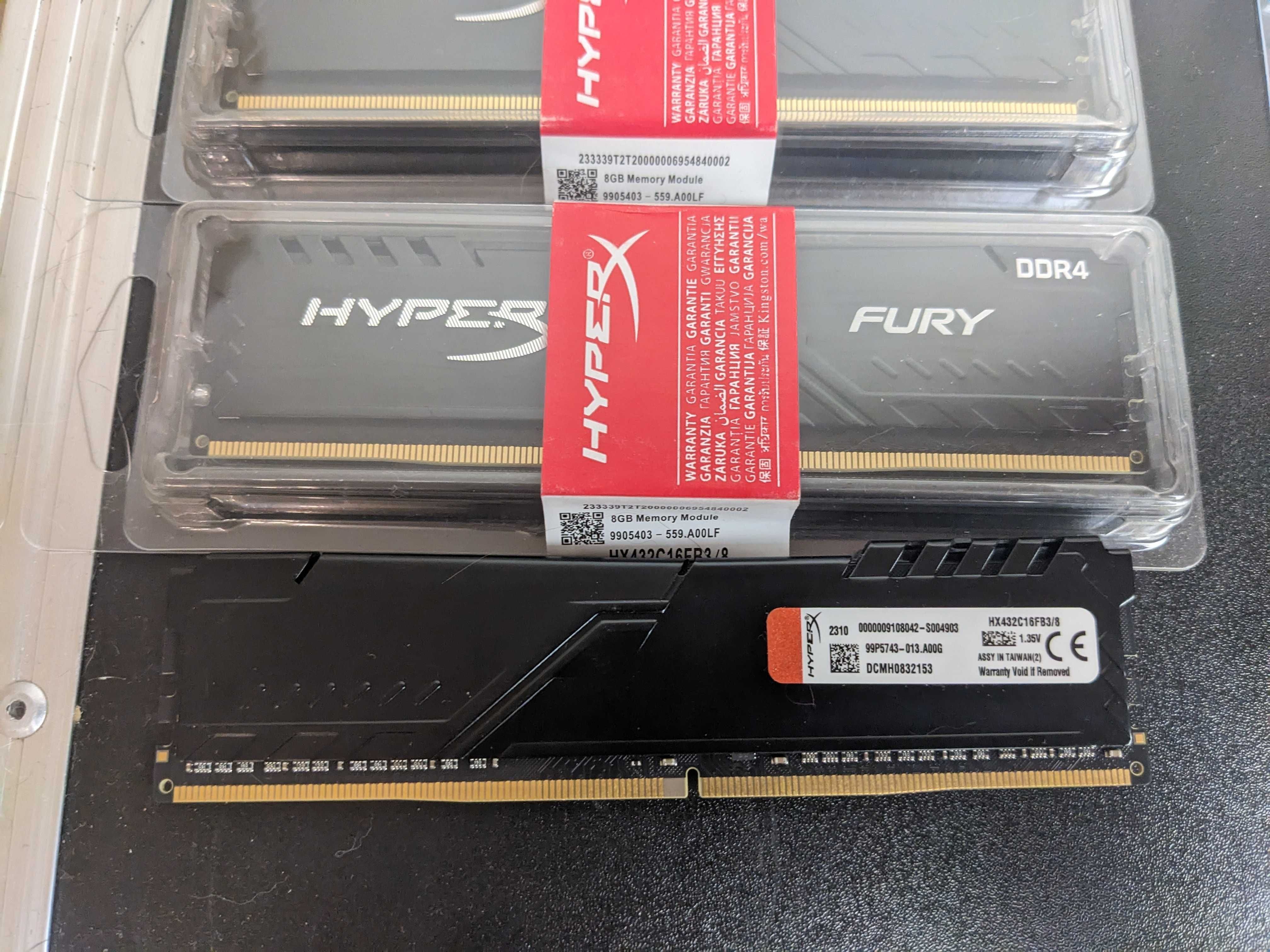 Лот Оперативна пам`ять Hyperx DDR4/DDR3 - 8/16GB (В описі - наявність)