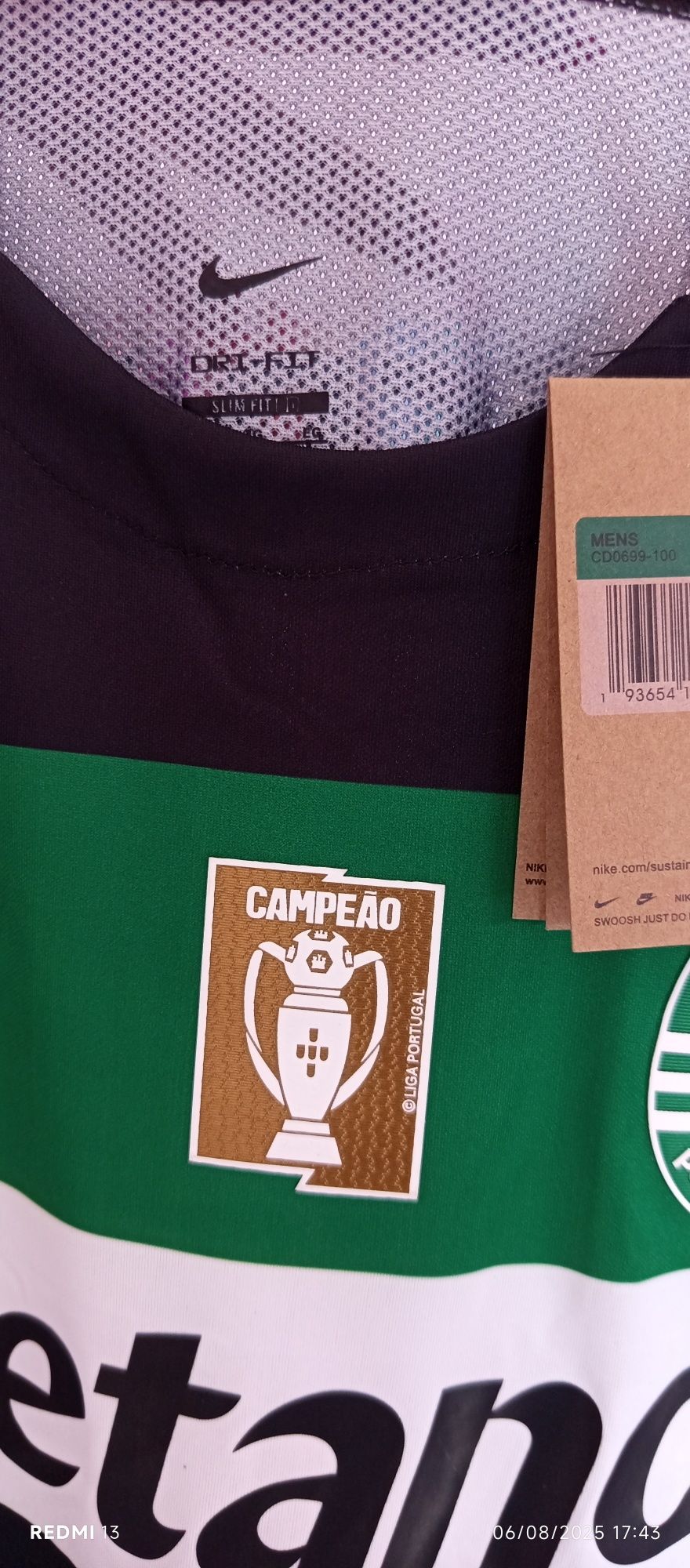 Camisola Bicampeão SCP