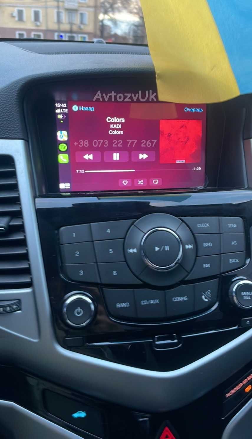 Магнитола CRUZE Chevrolet Круз GPS USB 2 дин Tesla CarPlay Android 14