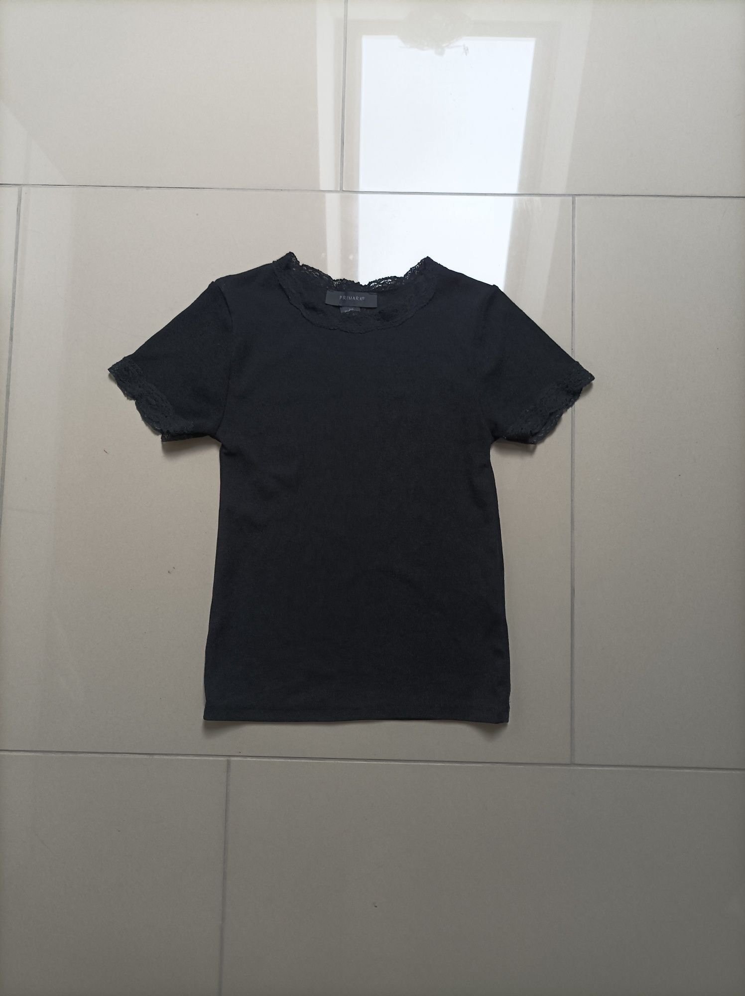 Koszulka czarna t-shirt rozm 32/34