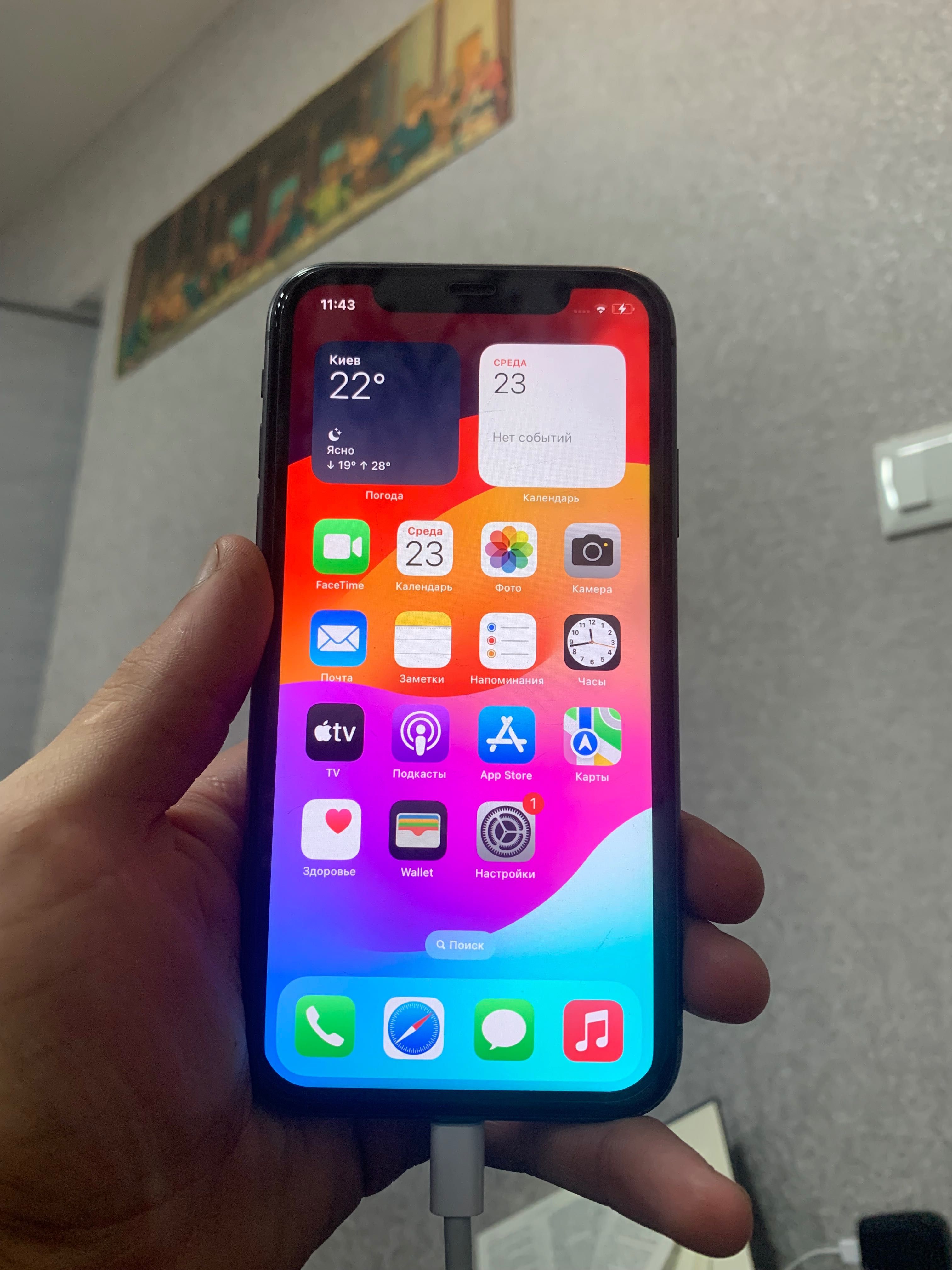 Доброму стані iPhone 11 128гб Черный неверлок