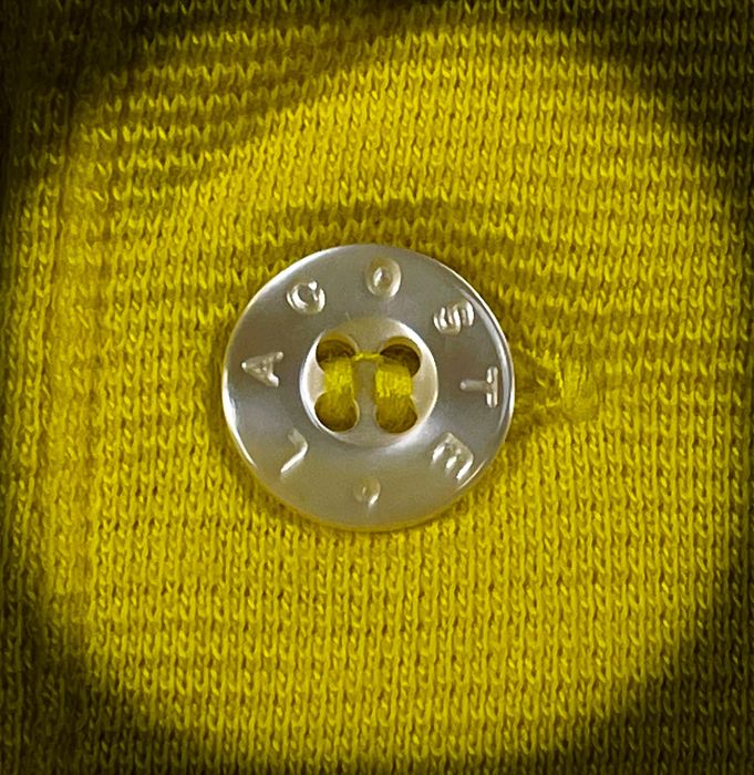 Nowa Stylowa Żółta Męska Polo T-shirt «Lacoste» Koszulka / XS