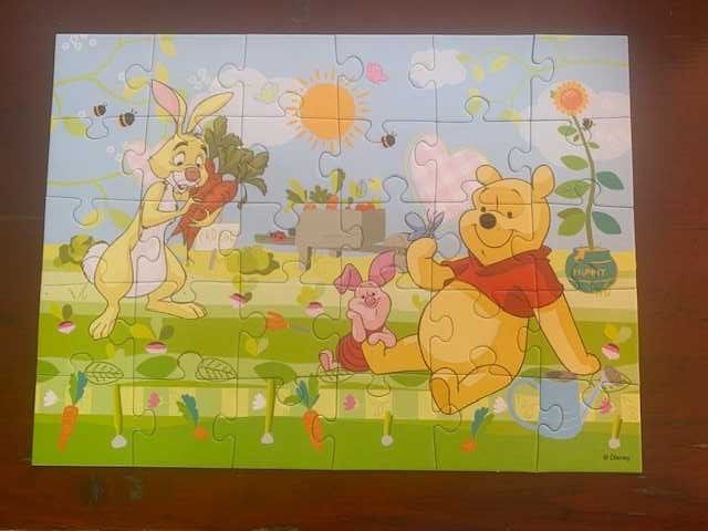 Kubuś Puchatek puzzle zestaw