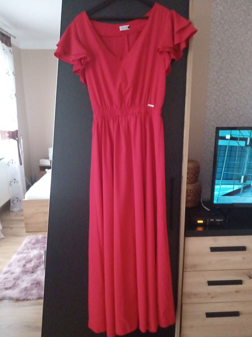 Czerwona sukienka damska
