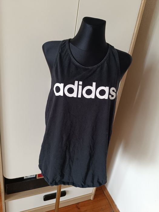 Czarna koszulka top adidas rozmiar XL