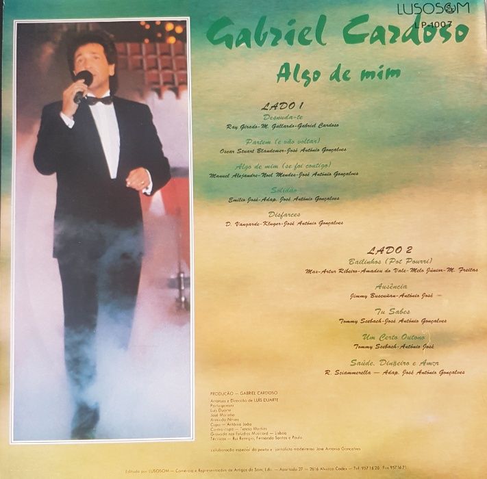 Disco de Vinil - Gabriel Cardoso "Algo de mim"